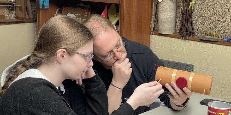 STEM Tech 2026 team working on a project